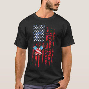 Camiseta Experto En Fuegos Artificiales Te Ejecuto Graciosa