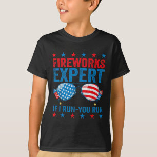 Camiseta Experto en fuegos artificiales - Yo corro tú corre