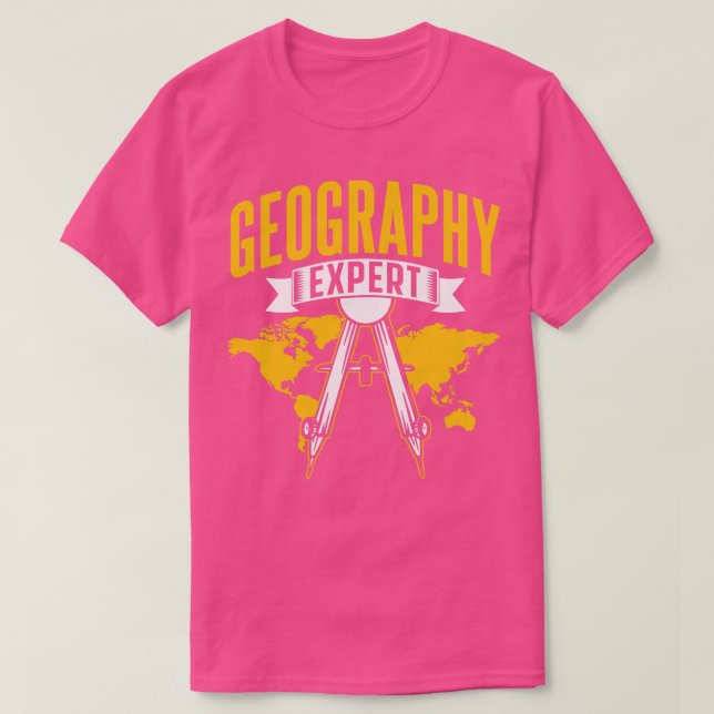 Camiseta Experto en Geografía Estudiante Geógrafo Geo (Diseño del anverso)