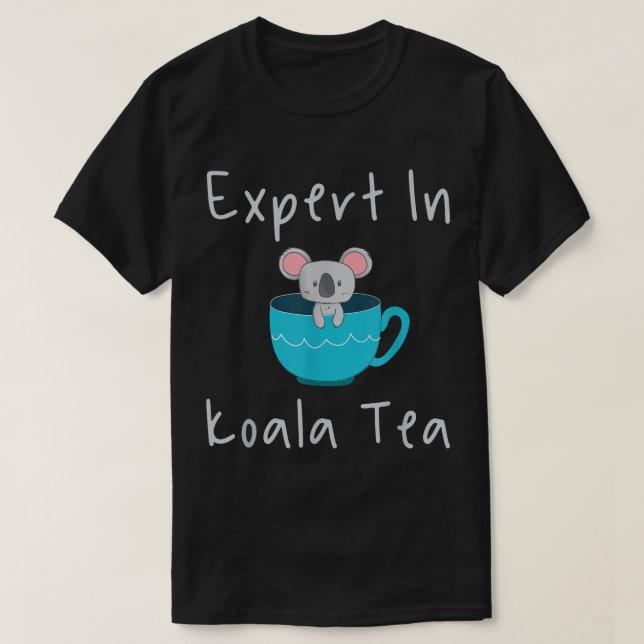 Camiseta Experto en Koala Tea Pun Control de Calidad Sp (Diseño del anverso)
