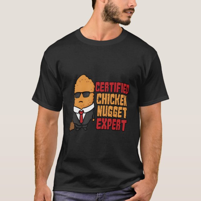 Camiseta Experto en Nugget De Pollo Certificado Para (Anverso)