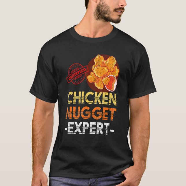 Camiseta Experto en Nuggets de Pollo de Pollo de Comida Ráp (Anverso)