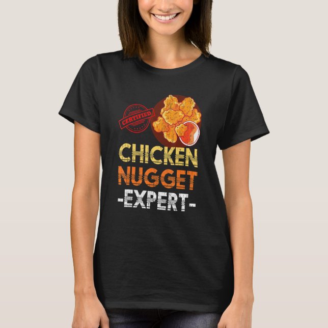 Camiseta Experto en Nuggets de Pollo de Pollo de Comida Ráp (Anverso)