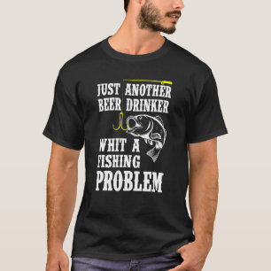 Camiseta Experto en Pesca para Hombres Bebedor de Cerveza