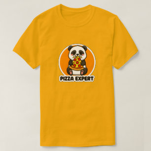 Camiseta Experto en Pizza de Panda Adorable Amante de la Co