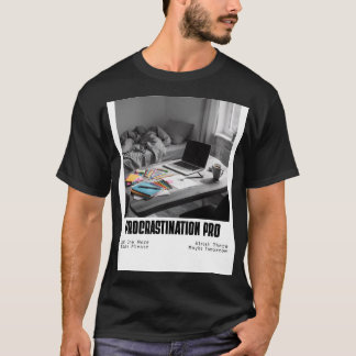 Camiseta Experto en Procrastinación - Cita Divertida de Pro