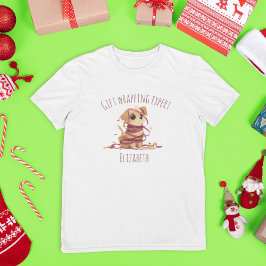 Camiseta Experto en Regalos Divertida Familia Navidad Perso