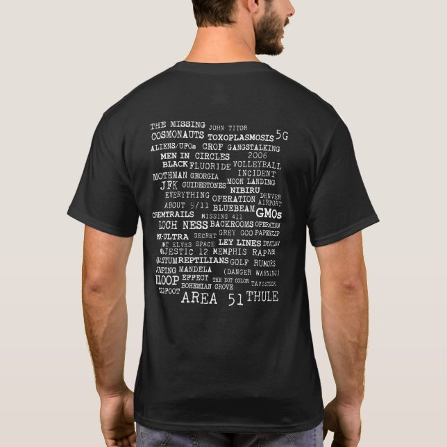 Camiseta Experto en teoría de la conspiración (Reverso)
