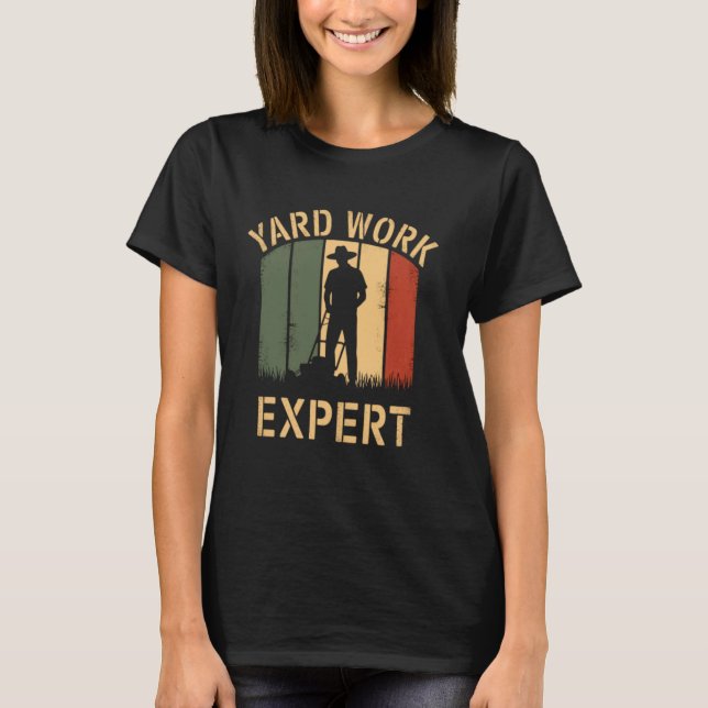 Camiseta Experto en trabajo infantil Retro Lawn Mower Dad D (Anverso)