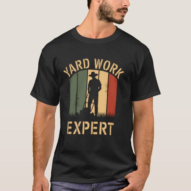 Camiseta Experto en trabajo infantil Retro Lawn Mower Dad D (Anverso)