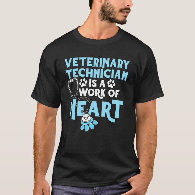 Camiseta Experto técnico en veterinaria de Vet Tech Work (Anverso)