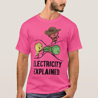 Camiseta Explicación de la electricidad Física Nerd Gift I