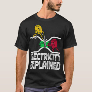 Camiseta Explican Electricidad De Ohm Volt Amp
