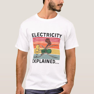 Camiseta Explican Electricidad... Electricidad divertida Oh