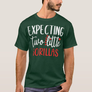Camiseta Explicando dos pequeños gorilas divertidos gemelos