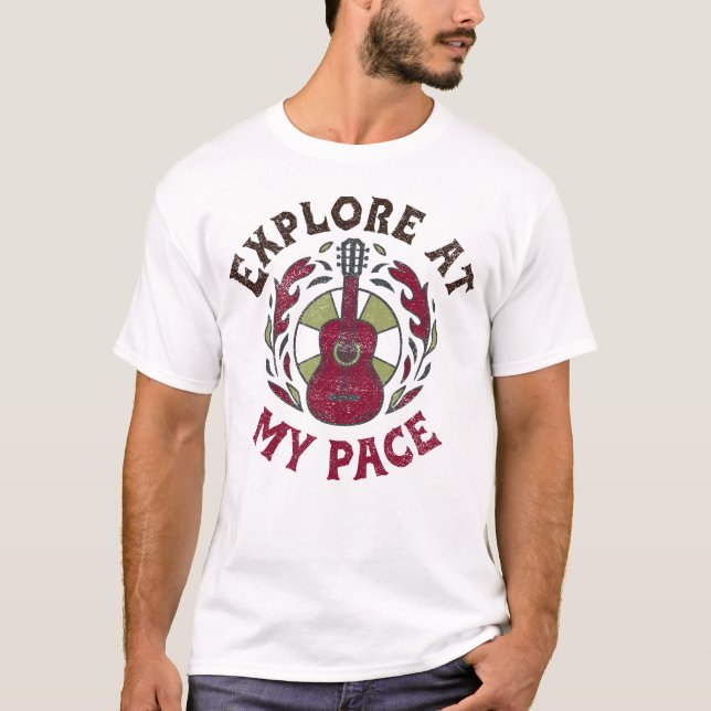 Camiseta Explora a mi ritmo Viaja solo (Anverso)