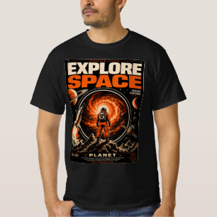 Camiseta Explora el Espacio – Retro Sci-Fi