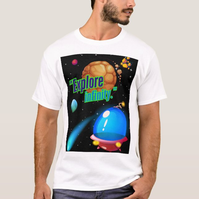 Camiseta Explora el infinito (Anverso)