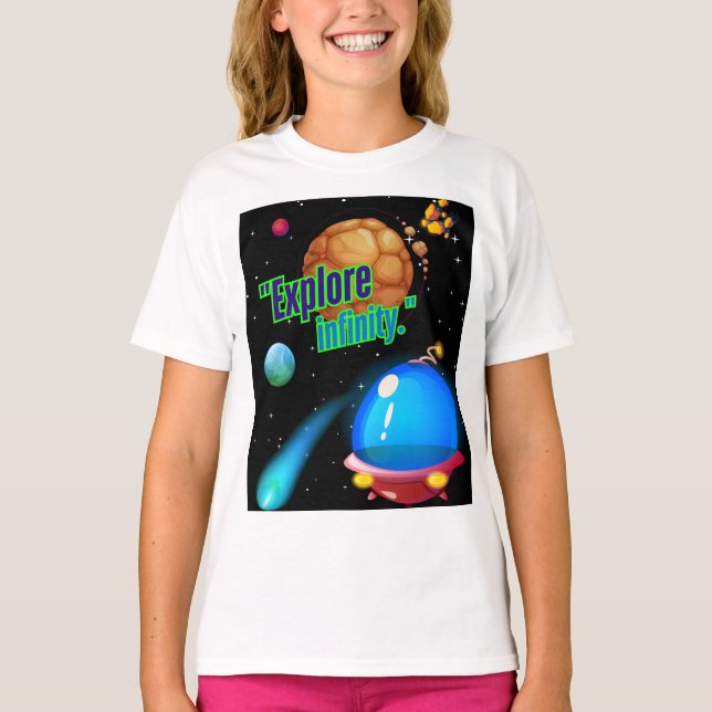 Camiseta Explora el infinito (Anverso)