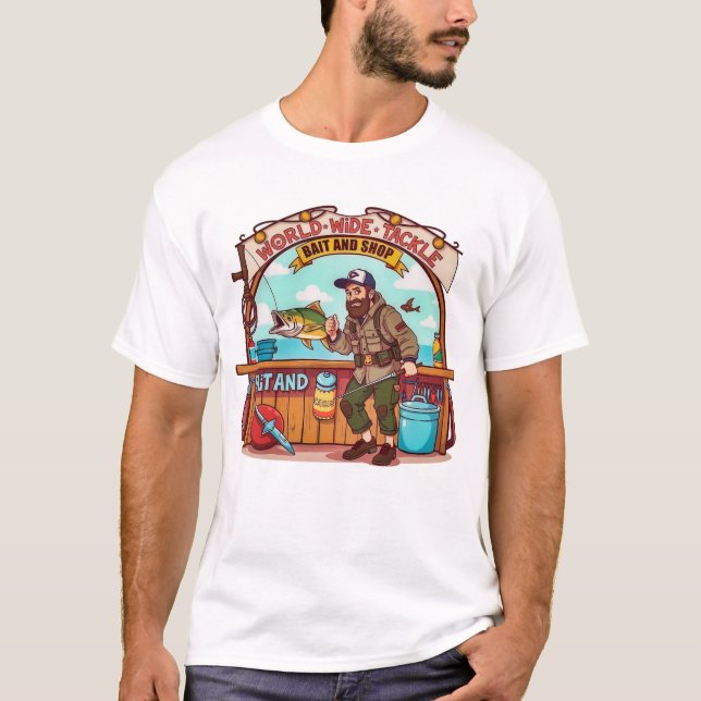 Camiseta Explora el Mundo de la Pesca (Anverso)