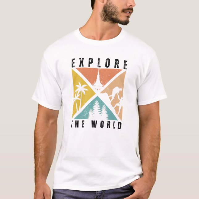 Camiseta Explora el Mundo – Tee de Aventuras de Vi (Anverso)