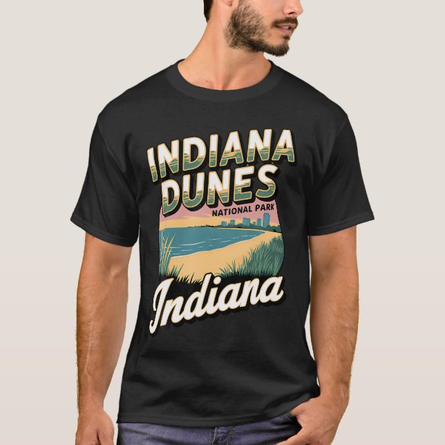 Camiseta Explora el Parque Nacional Indiana Dunes (Anverso)