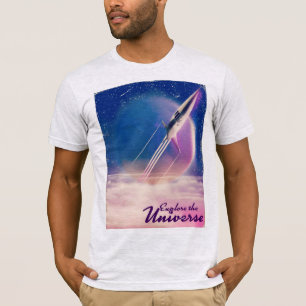 Camiseta Explora el Universo Póster vintage del espacio