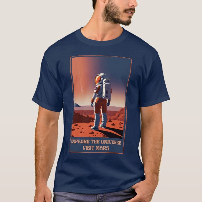Camiseta Explora el Universo visita Marte (Anverso)