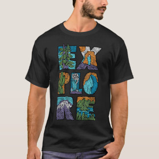 Camiseta Explora la naturaleza Amante al aire libre Parque
