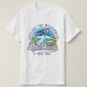 Camiseta Explora la naturaleza, lago plácido