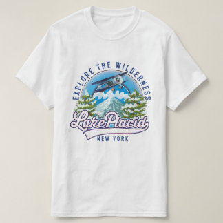 Camiseta Explora la naturaleza, lago plácido