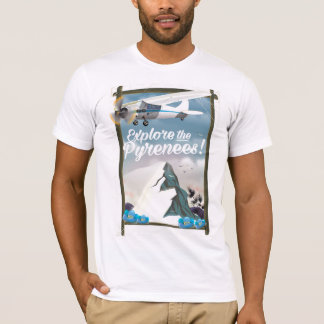 Camiseta Explora las montañas europeas de los Pirineos.