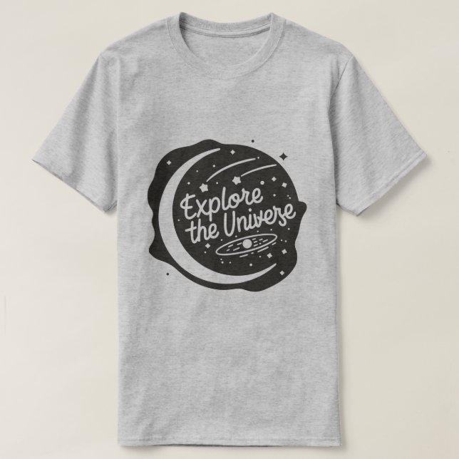 Camiseta Explora los soñadores del universo espacial (Diseño del anverso)