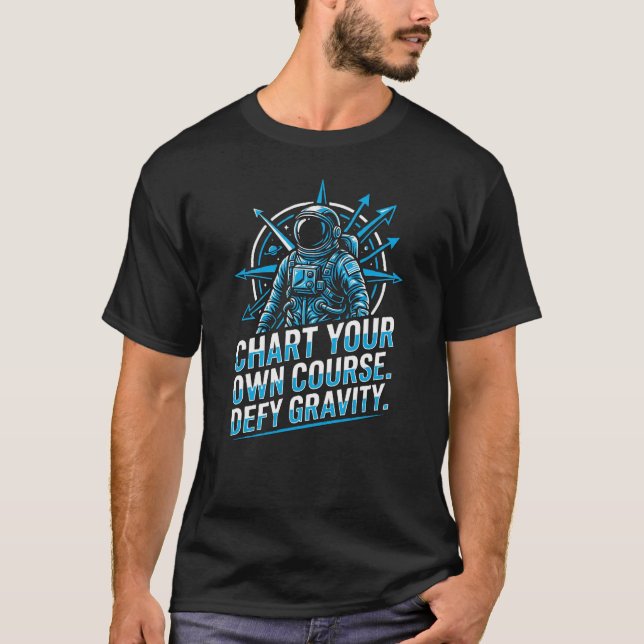 Camiseta Explora Más Allá Motivación Astronauta Gr (Anverso)