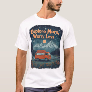 Camiseta Explora Más, Preocúpate Menos