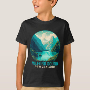 Camiseta Explora Nueva Zelanda sonido naturaleza senderismo