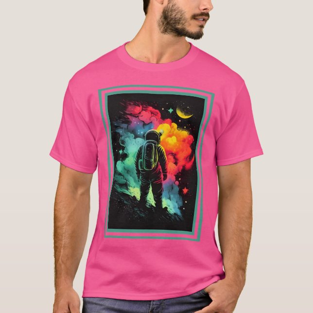 Camiseta Exploración Astronauta Vibrante de Odyssey Interst (Anverso)