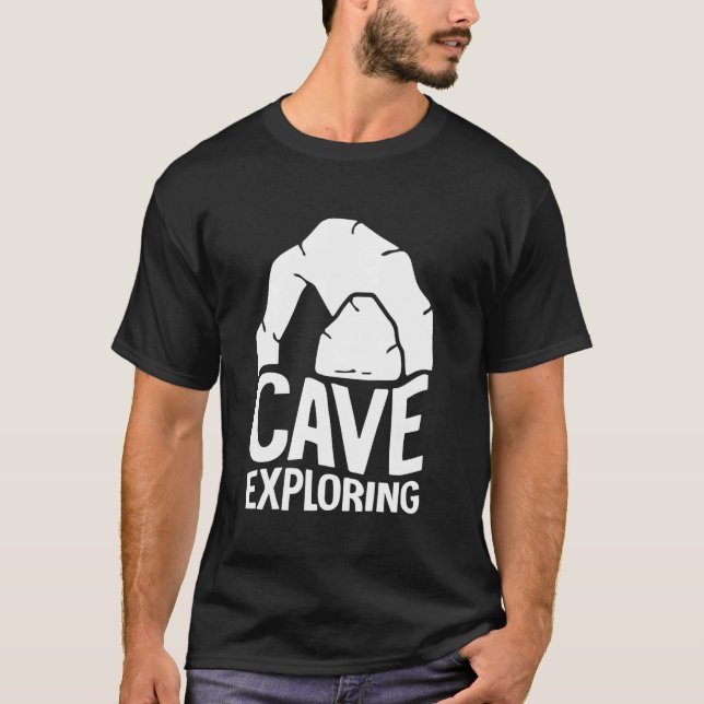 Camiseta Exploración de cuevas (Anverso)