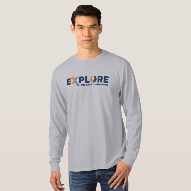 Camiseta Exploración de la naturaleza | Men Long Sleeve (Anverso completo)