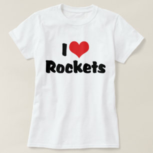 Camiseta Exploración Espacial - Cohetes del Corazón que Amo