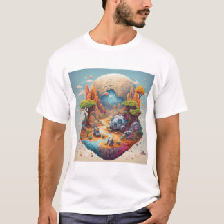 Camiseta Exploración espacial en un planeta desconocido