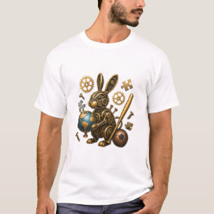 Camiseta Explorador a reloj: El conejo mecánico steampunk d