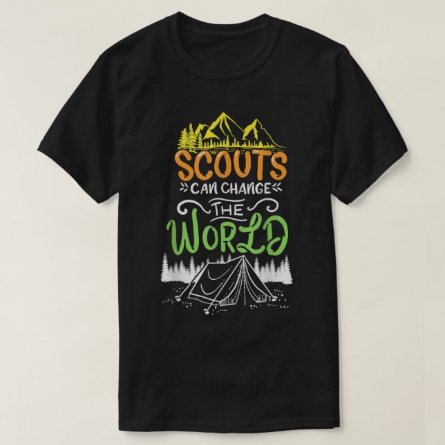 Camiseta Explorador Campamento Montañas Exploradores (Diseño del anverso)