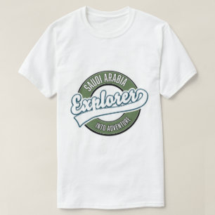 Camiseta explorador de Arabia Saudita en el logotipo de ave
