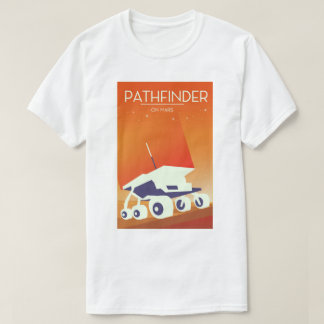 Camiseta Explorador de caminos en arte espacial de Marte