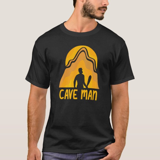 Camiseta Explorador De Cave Man Explorando Hobby (Anverso)