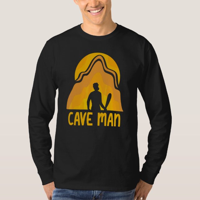Camiseta Explorador De Cave Man Explorando Hobby (Anverso)
