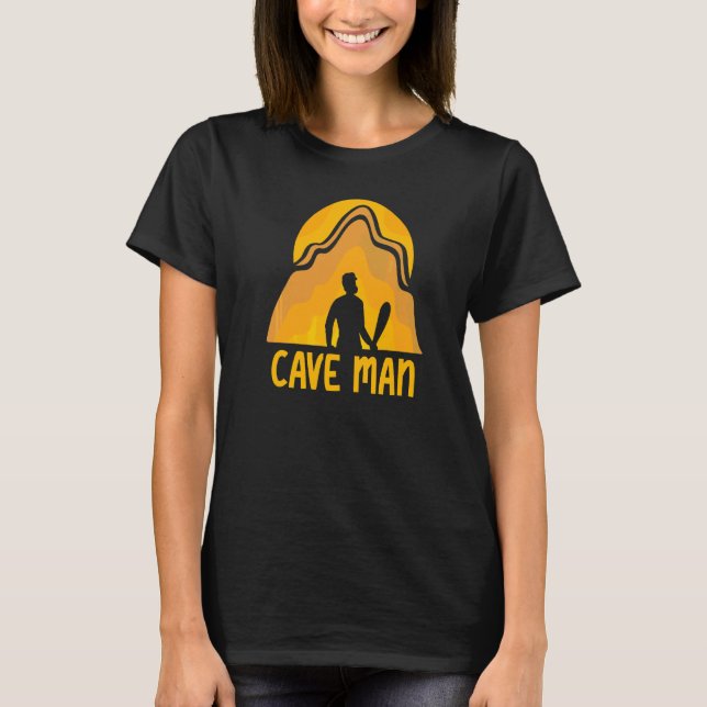 Camiseta Explorador De Cave Man Explorando Hobby (Anverso)