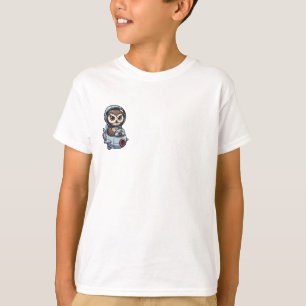 Camiseta Explorador de Cohetes Astronauta Búho para Niños