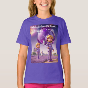 Camiseta Explorador de cumpleaños del Cosmos, planeta astro